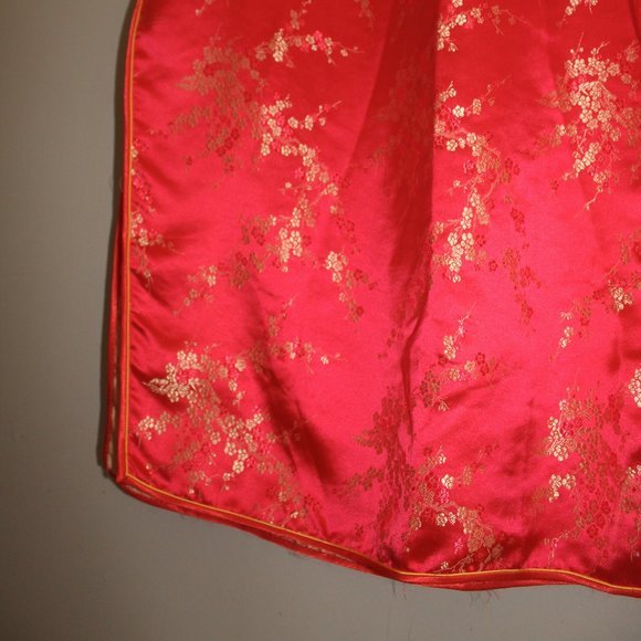 Authentic Vintage Chinese Maxi Evening Dress - Silk - Picture 7 of 9